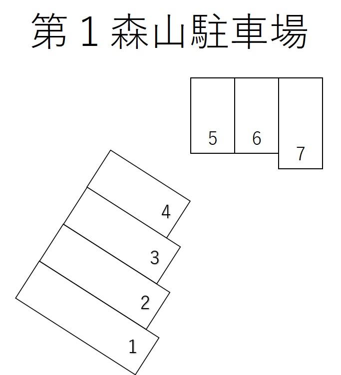 第1森山駐車場の駐車配置図