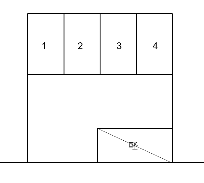 八幡町月極駐車場の駐車配置図