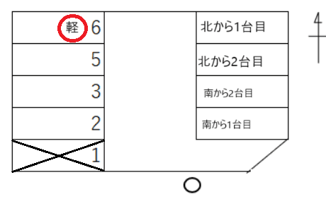 P326の駐車配置図