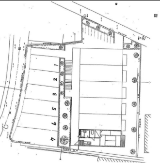 セントラルハイツ山之上の駐車配置図