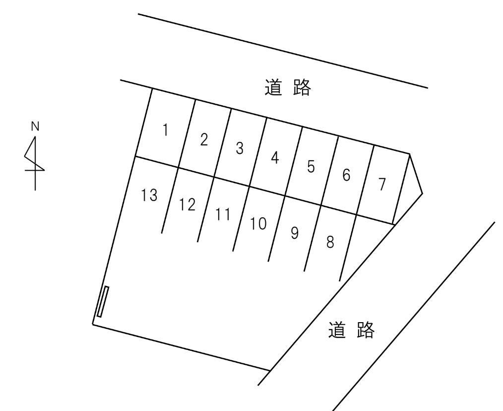 TP012 住崎3S - Touchiの駐車配置図