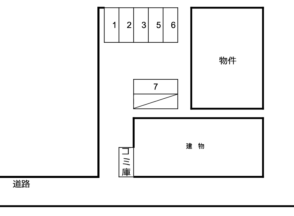 Sharon Gardenの駐車配置図