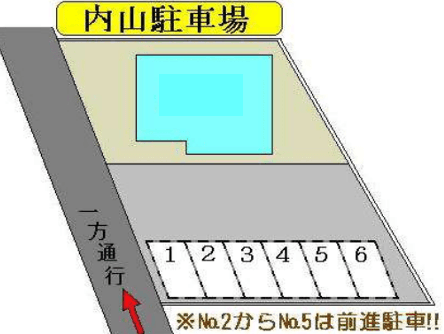 内山駐車場の駐車配置図