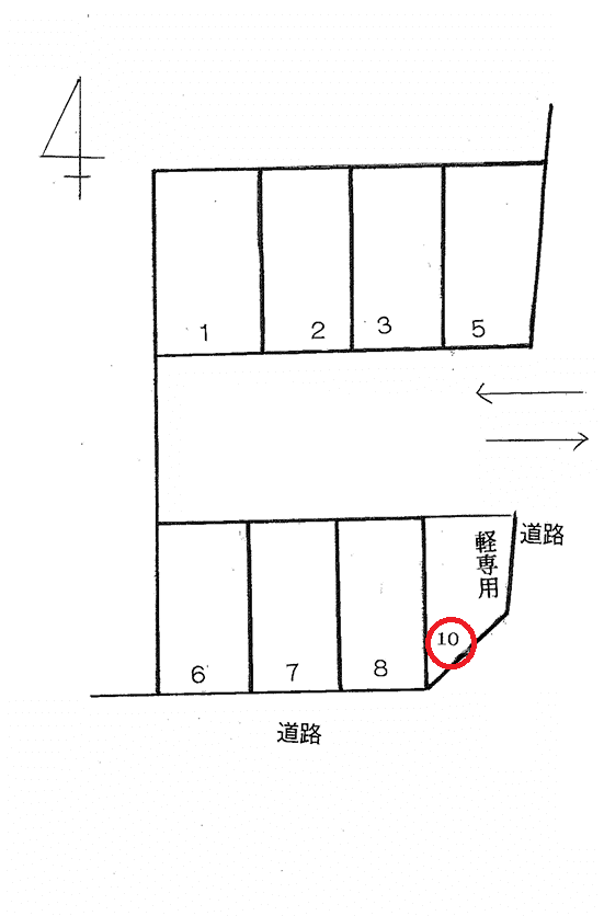 P98の駐車配置図