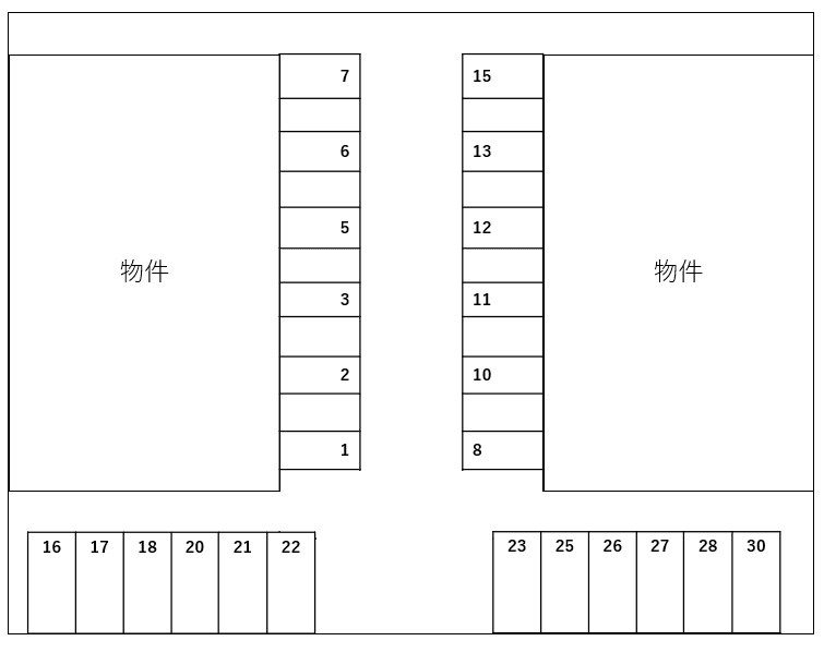 Cielo Aの駐車配置図