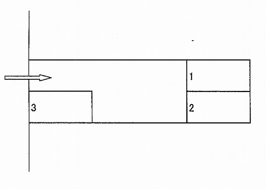 ユーユーガレージNO,14の駐車配置図