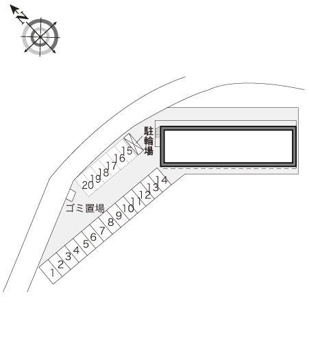 GraciasⅡ(24775)の駐車配置図