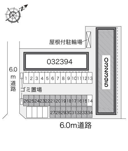 ディアコートB(32395)の駐車配置図