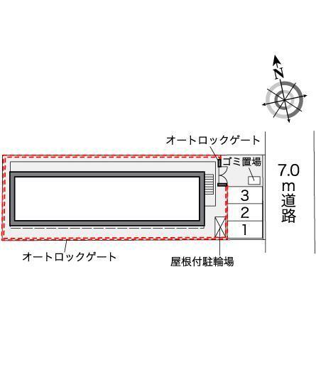 コロモ(38030)の駐車配置図