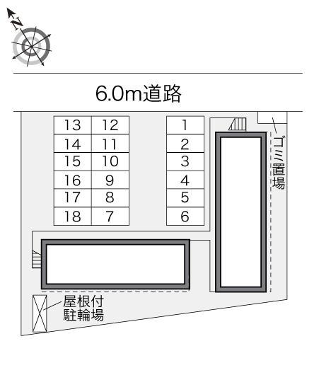 アンジュ(23633)の駐車配置図