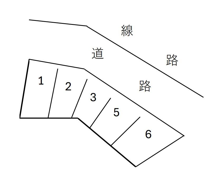 本多第六駐車場の駐車配置図