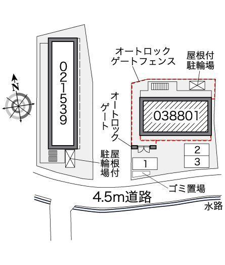 ハイムモーリー(38801)の駐車配置図