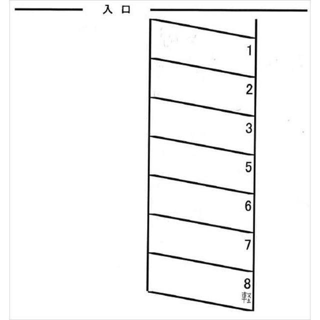 本多町松田駐車場の駐車配置図