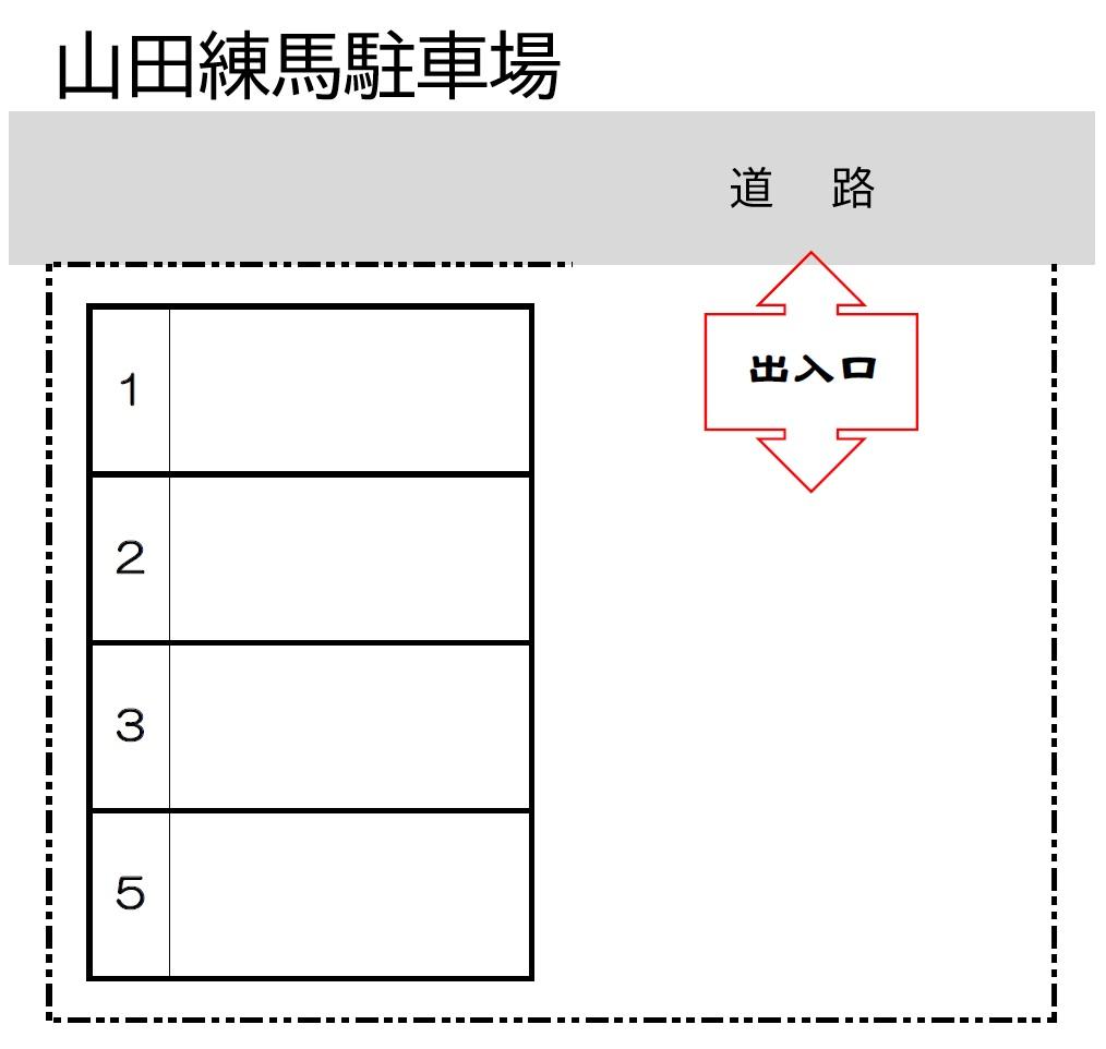 山田練馬駐車場の駐車配置図