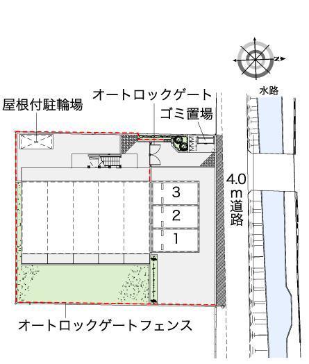 プランドール稲城(42434)の駐車配置図