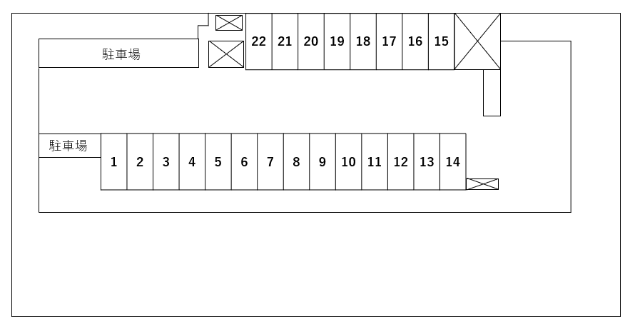 ジェイワンヒルズ西船の駐車配置図