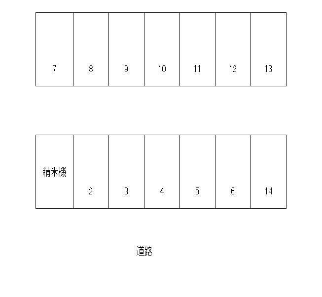 野原駐車場2の駐車配置図