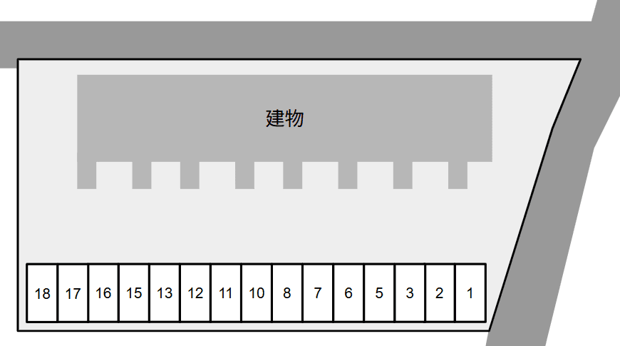 SUCーSEED別駐車場の駐車配置図