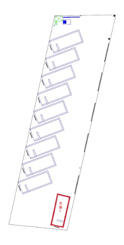 埼玉吹上駅前第4の駐車配置図