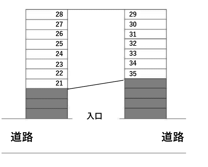 【51514】第一田久保駐車場(本郷町438)の駐車配置図