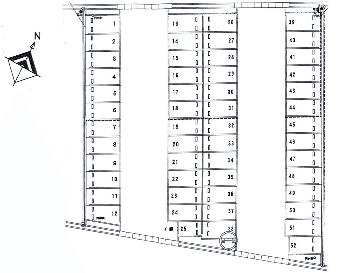 アガパーキングの駐車配置図