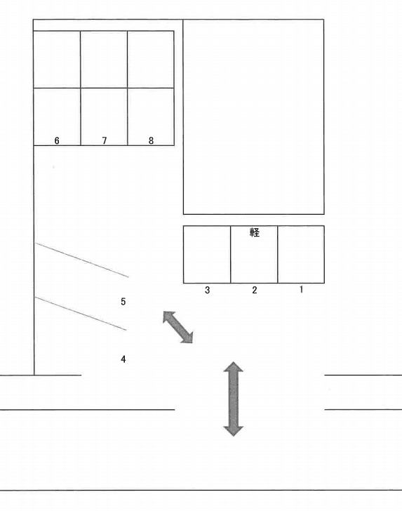 阿弥陀寺町駐車場の駐車配置図