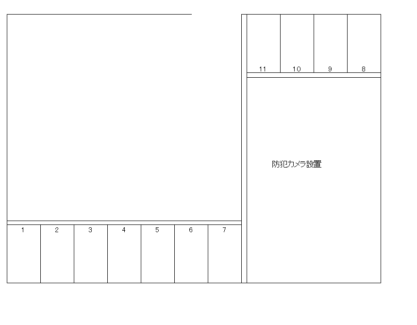 荒池一丁目駐車場の駐車配置図