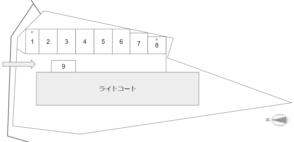 ライトコートの駐車配置図