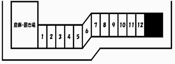 永野(卓)駐車場の駐車配置図