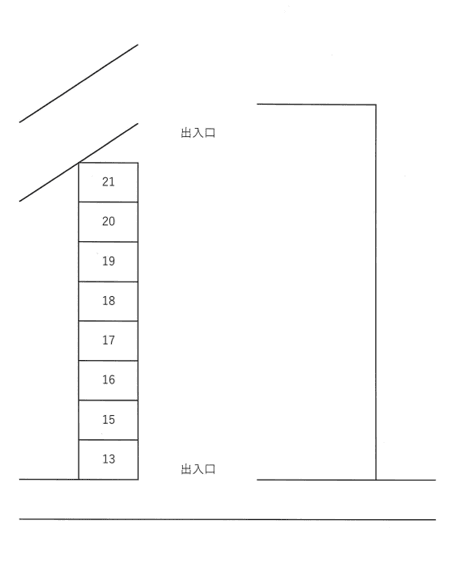 宮園2106951駐車場の駐車配置図