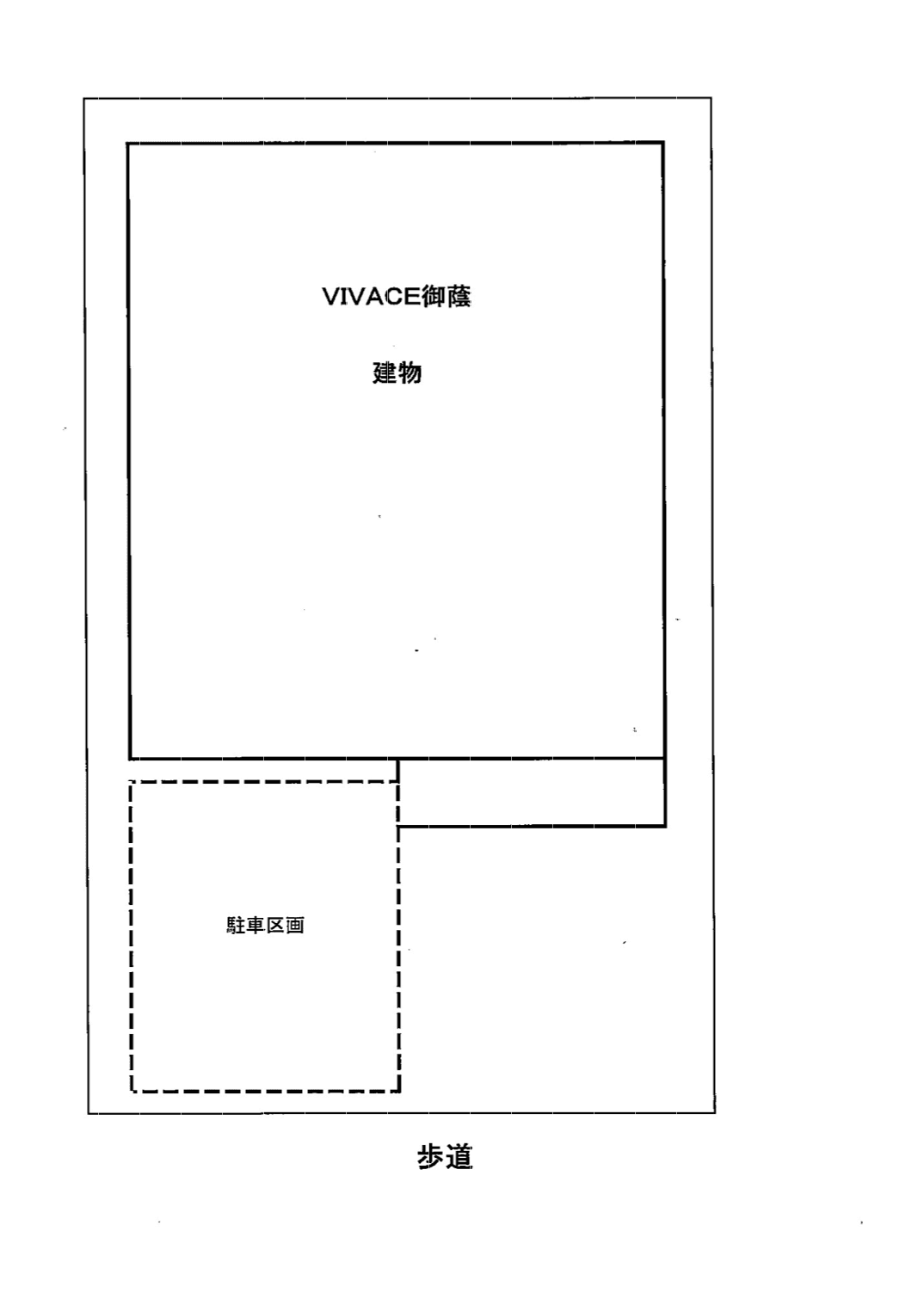 VIVACE御蔭の駐車配置図