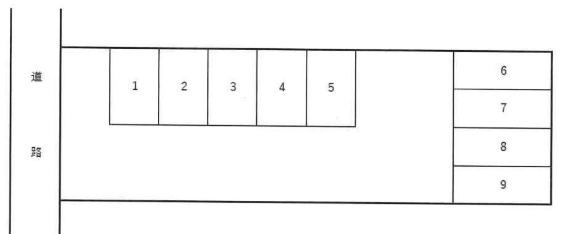 中金剛山駐車場の駐車配置図