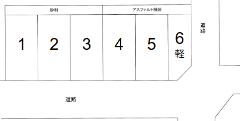峯岸駐車場Bの駐車配置図