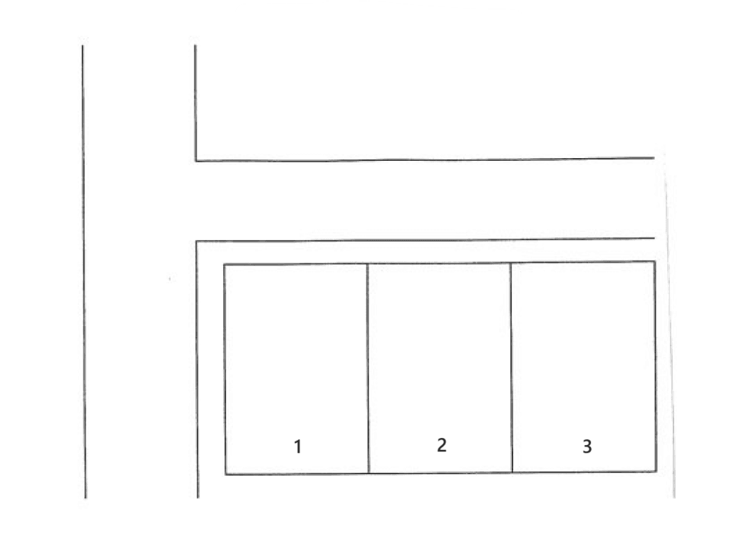 本堀パーキングの駐車配置図