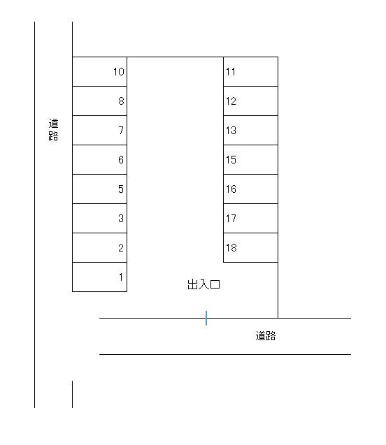 J-291の駐車配置図