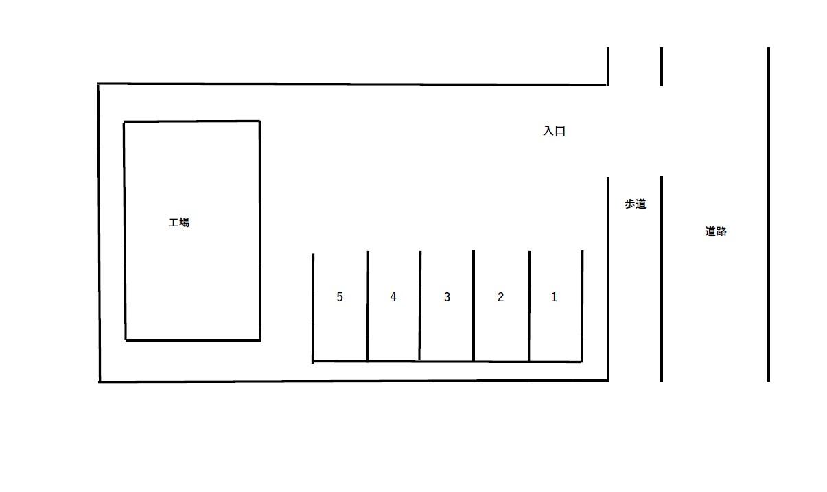 平塚市四之宮五丁目駐車場の駐車配置図