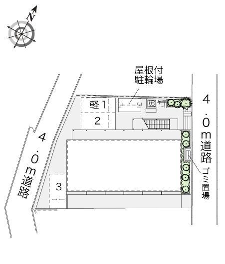 コートリバーⅢ(41605)の駐車配置図