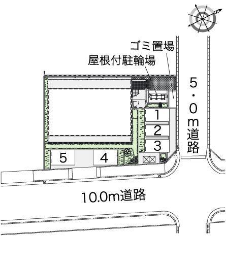 松葉(43516)の駐車配置図