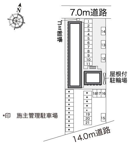 川井(30791)の駐車配置図