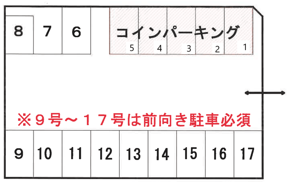 古宮高島平4-29パーキングの駐車配置図