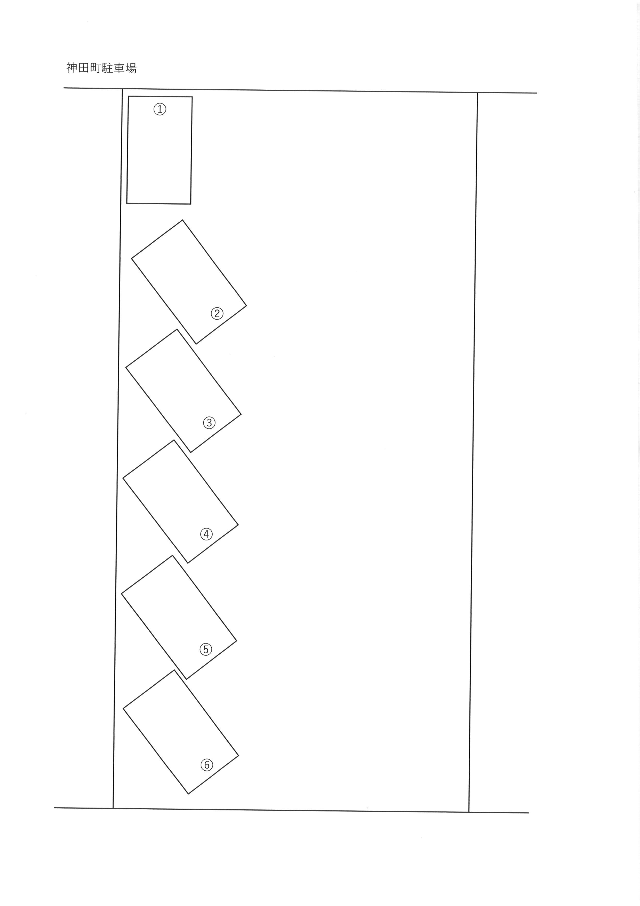 神田町2丁目駐車場の駐車配置図