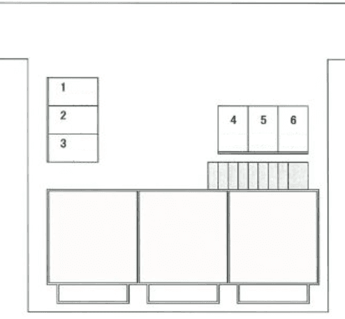 FKラポール津興駐車場の駐車配置図