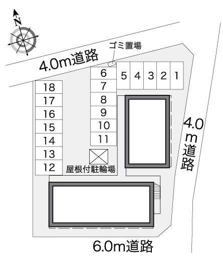 コンフォート(26101)の駐車配置図