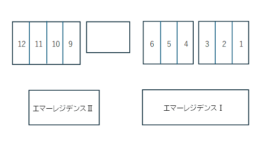 エマーレジデンスⅠの駐車配置図