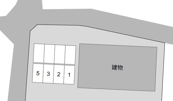 東大ハイツの駐車配置図