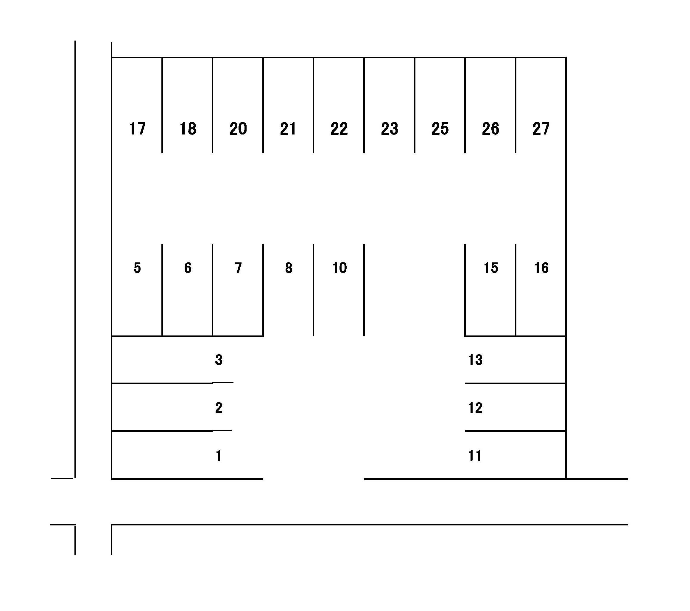 J-135の駐車配置図