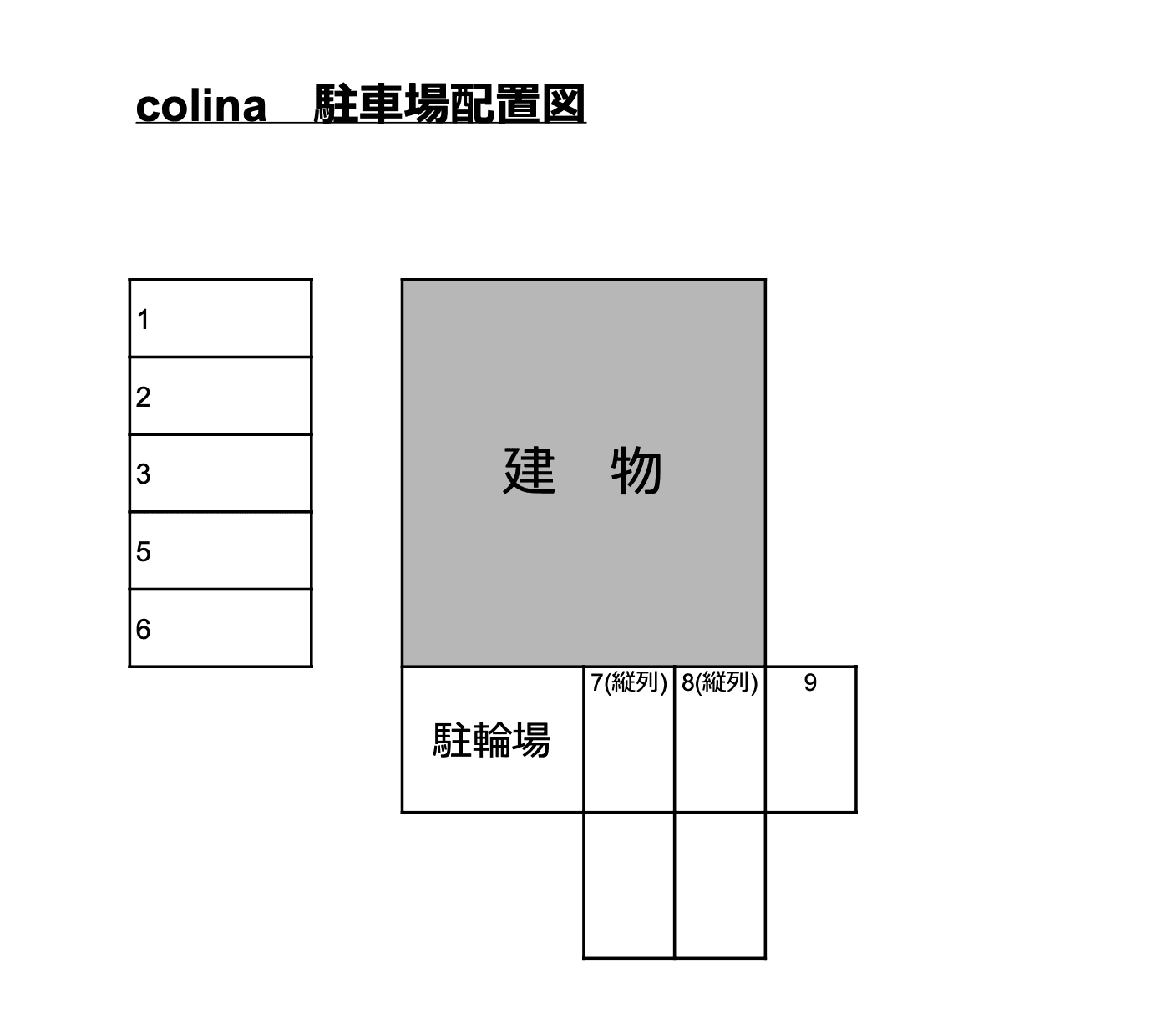 colinaの駐車配置図