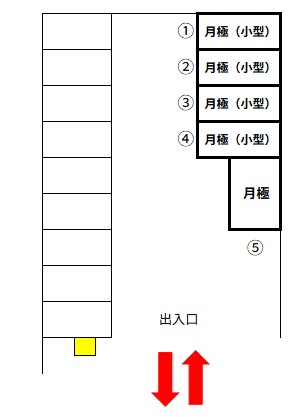 さいたま上木崎第2の駐車配置図
