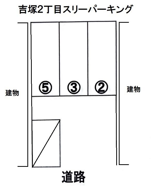 吉塚2丁目スリーパーキングの駐車配置図
