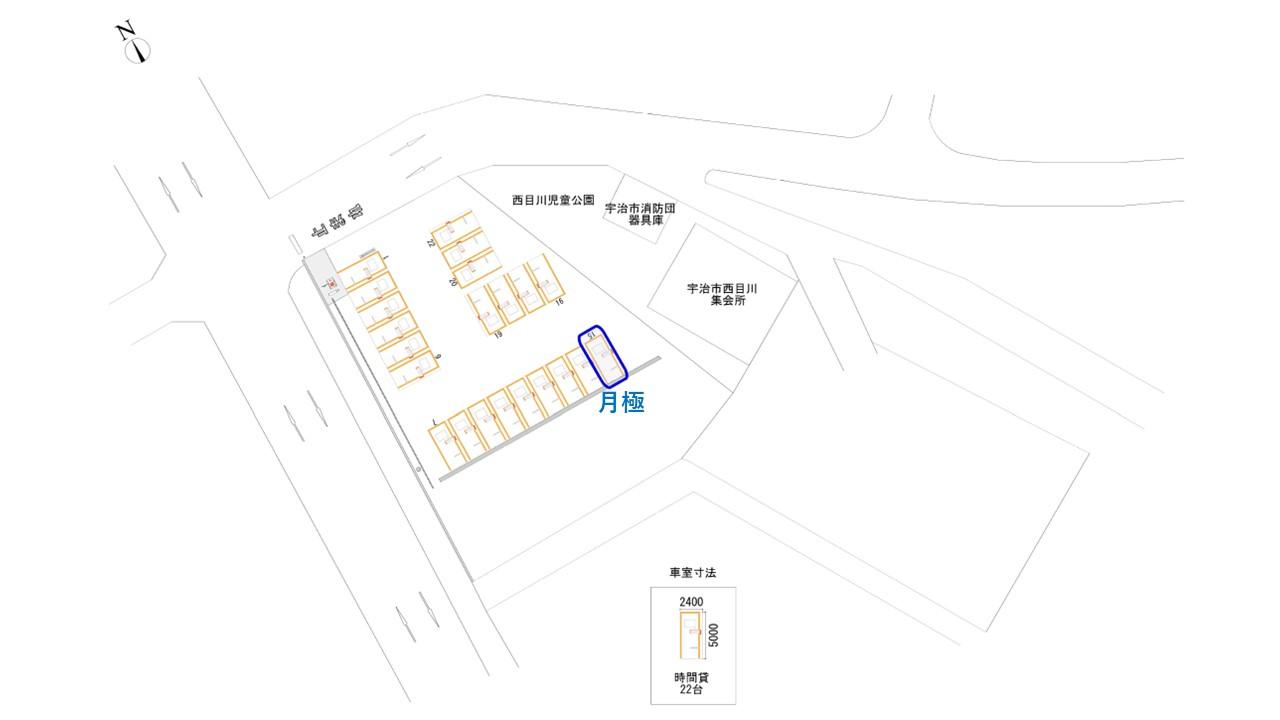 槇島町落合第1の駐車配置図